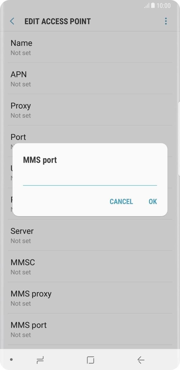 Key in 8080 and press OK. Key in 8080 and press OK.