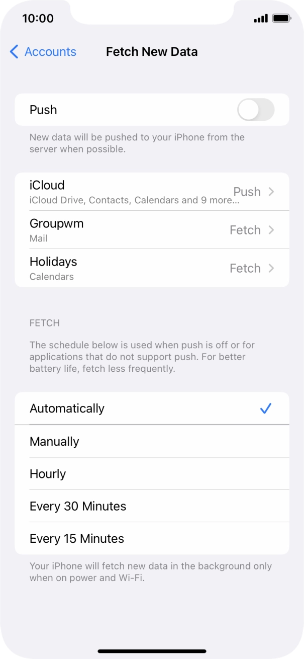 If you turn off the function, press the required setting. If you turn off the function, press the required setting.