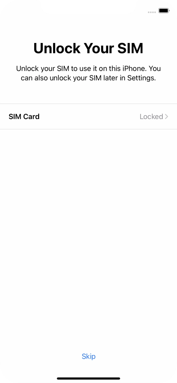 Press SIM Card. Press SIM Card.