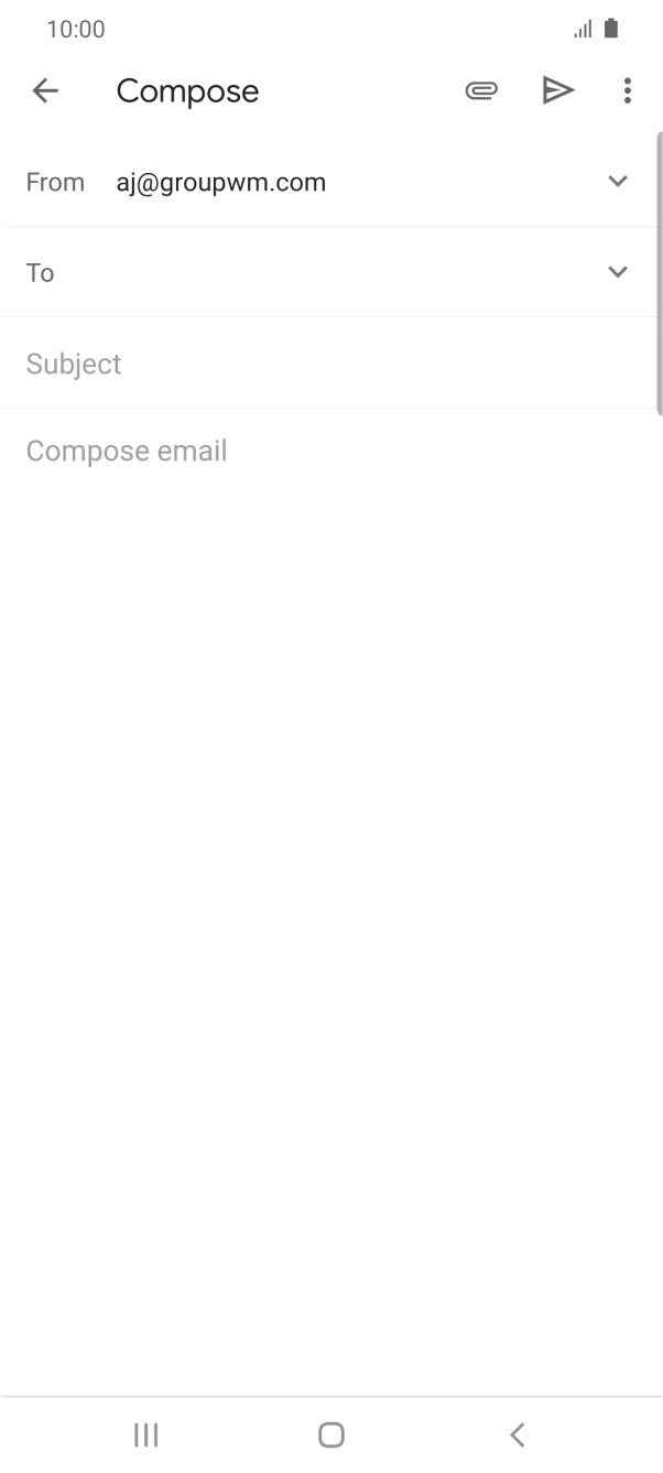 Press the field next to 'To' and key in the first letters of the recipient's name.