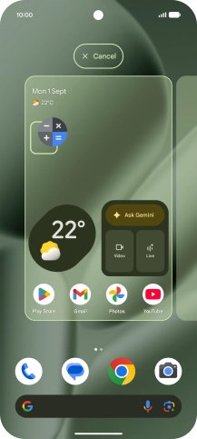Drag the app icon to the required position on the home screen.