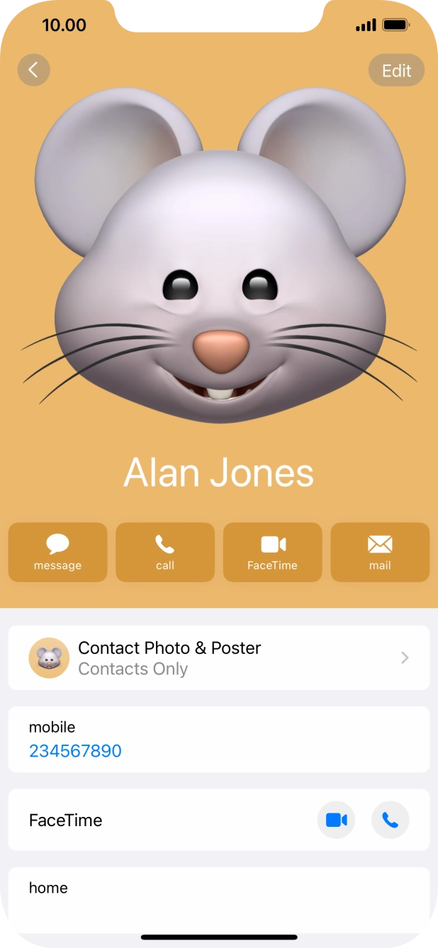 Slide your finger upwards starting from the bottom of the screen to return to the home screen.