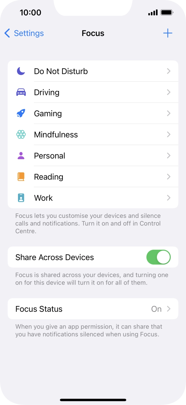 Press Do Not Disturb.