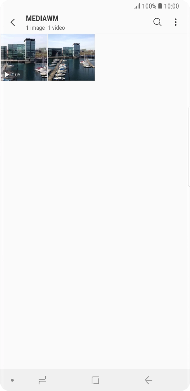 Press and hold any picture or video clip. Press and hold any picture or video clip.