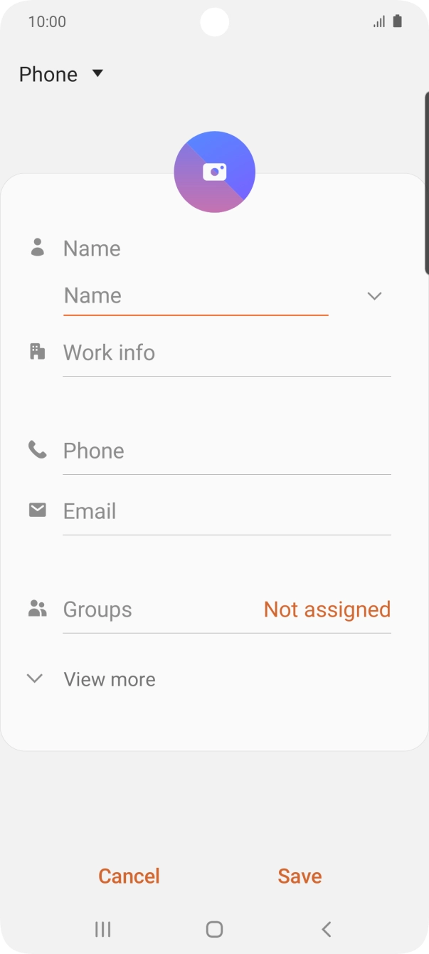 Press the address book drop down list.