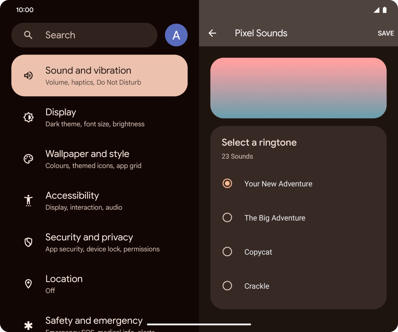 Press the required ring tones to hear them.