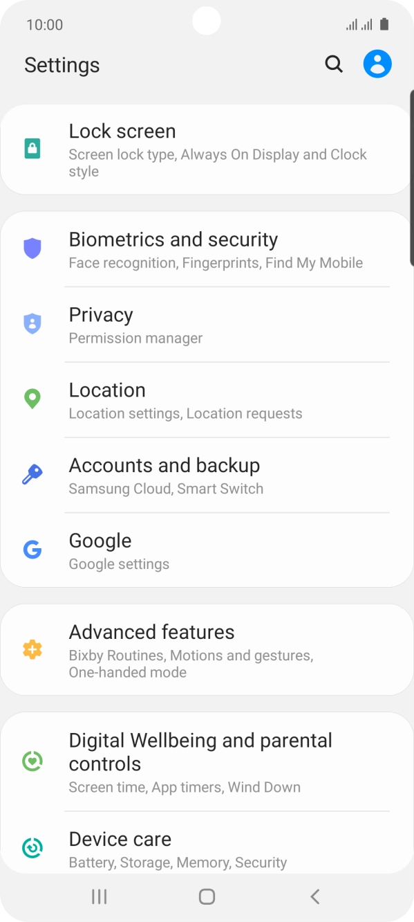 Press Accounts and backup.