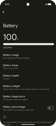 Press Battery Saver.
