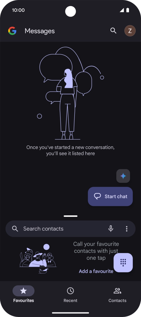 Slide your finger slowly upwards starting from the bottom of the screen until the list of running applications is displayed.