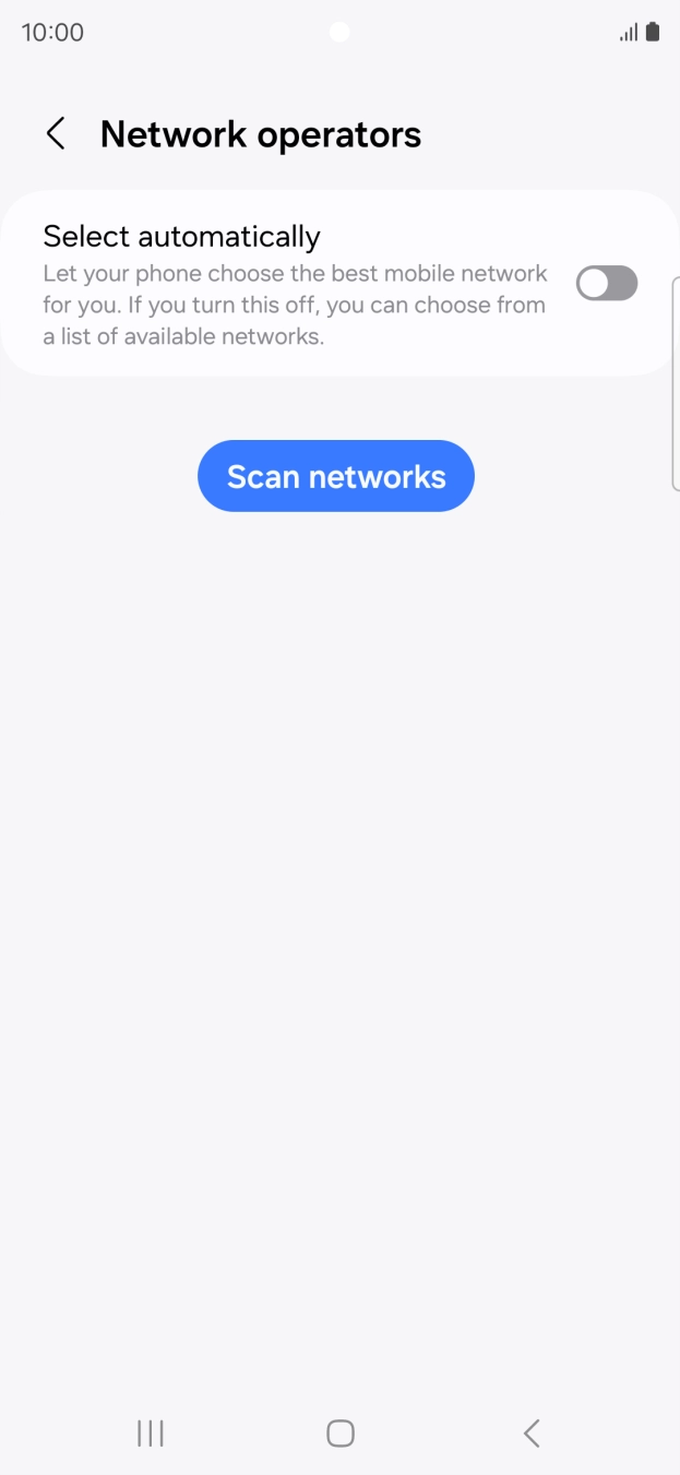 Press the indicator next to 'Select automatically' to turn on the function. Press the indicator next to 'Select automatically' to turn on the function.
