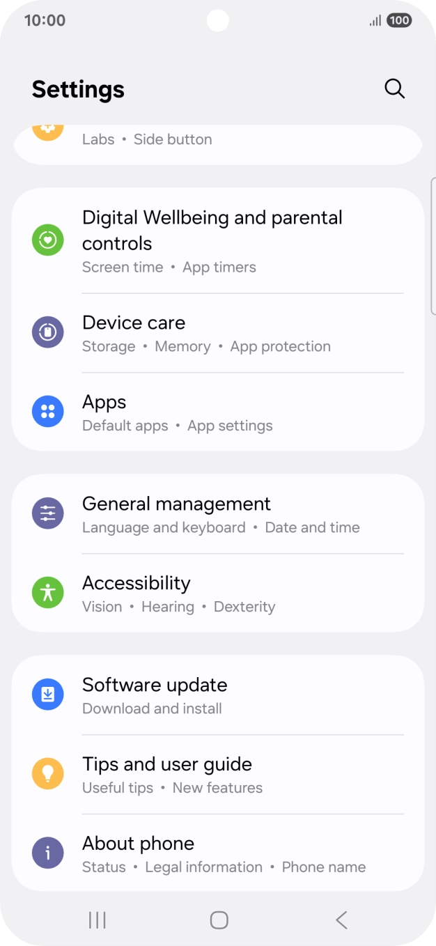 Press Software update. Press Software update.