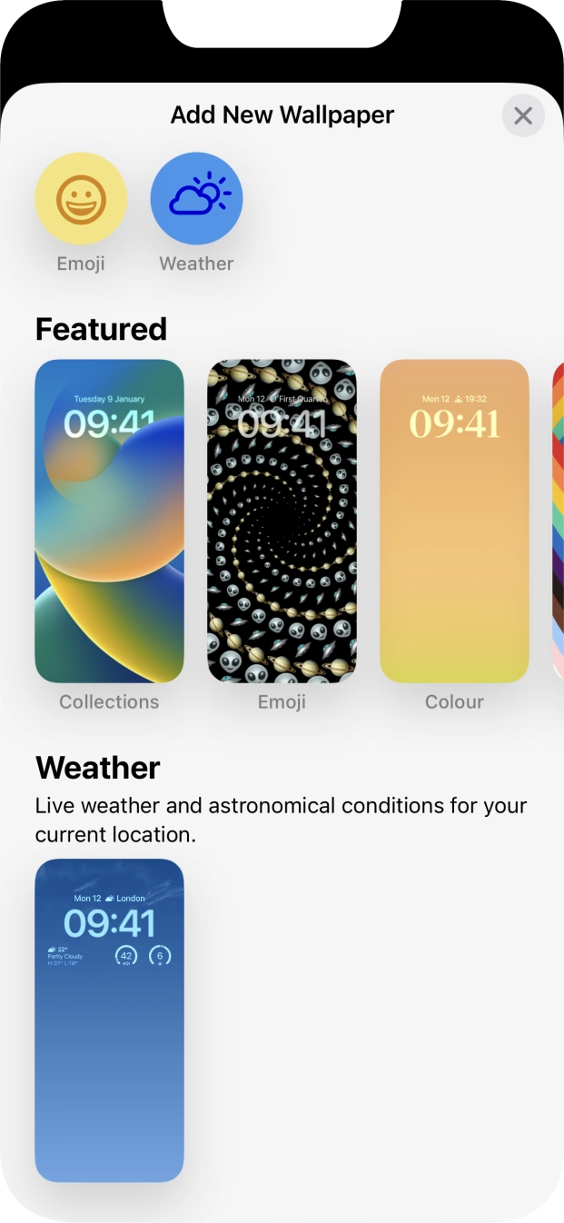 Press the required category and follow the instructions on the screen to select the required background image. Press the required category and follow the instructions on the screen to select the required background image.