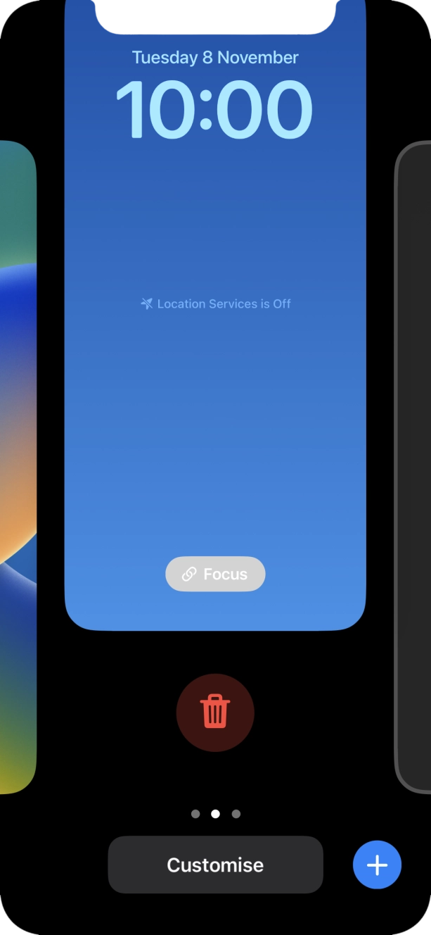 Press the delete icon. Press the delete icon.
