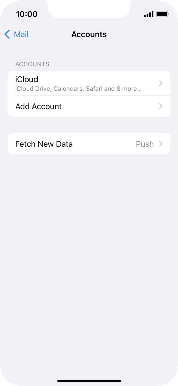 Press Add Account. Press Add Account.