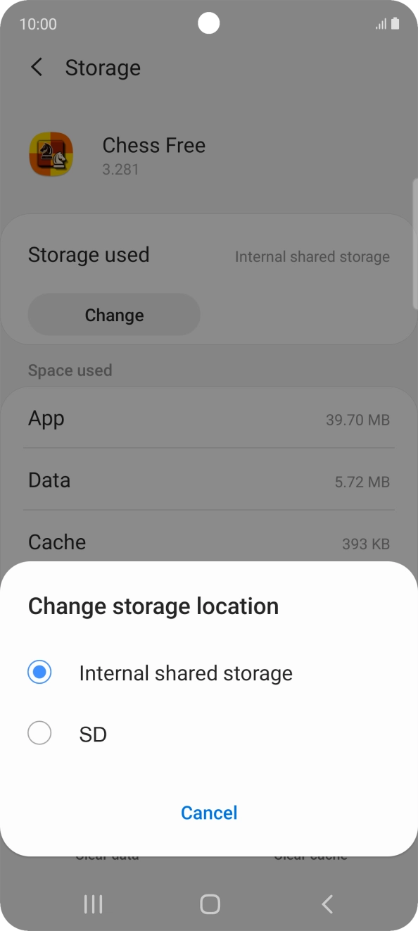 Press the name of the memory card.