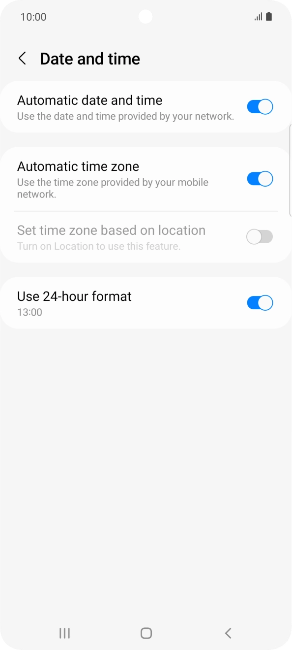Press the Home key to return to the home screen.