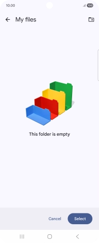 To create a new folder, press the new folder icon and follow the instructions on the screen to create a new folder. To create a new folder, press the new folder icon and follow the instructions on the screen to create a new folder.