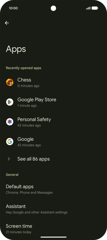 Press See all apps.