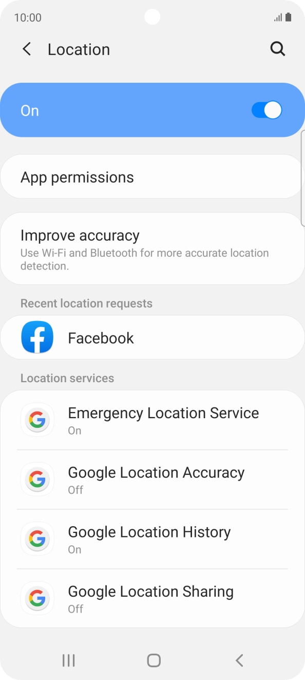 Press App permissions. Press App permissions.