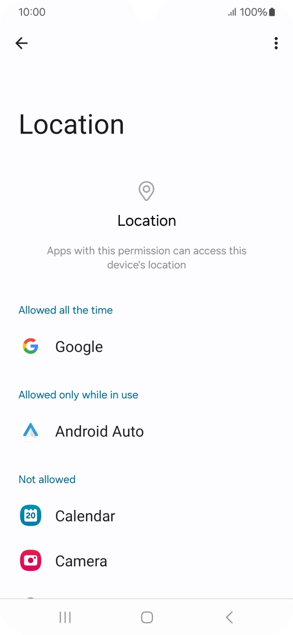 Press the required app.