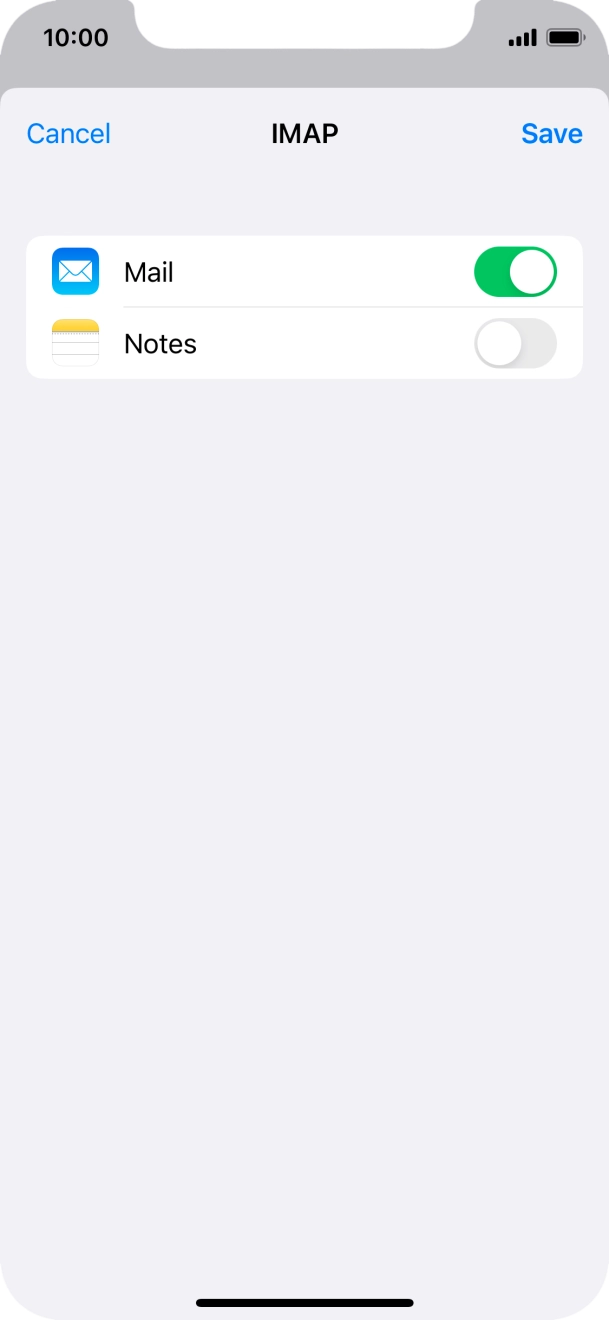Press Save. Your email account has now been set up. To select more settings for incoming and outgoing server, proceed with the following steps. Press Save. Your email account has now been set up. To select more settings for incoming and outgoing server, proceed with the following steps.