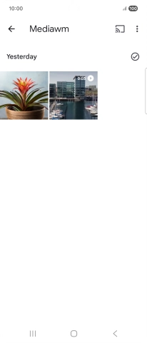 Go to the media content you want to cast from your phone.