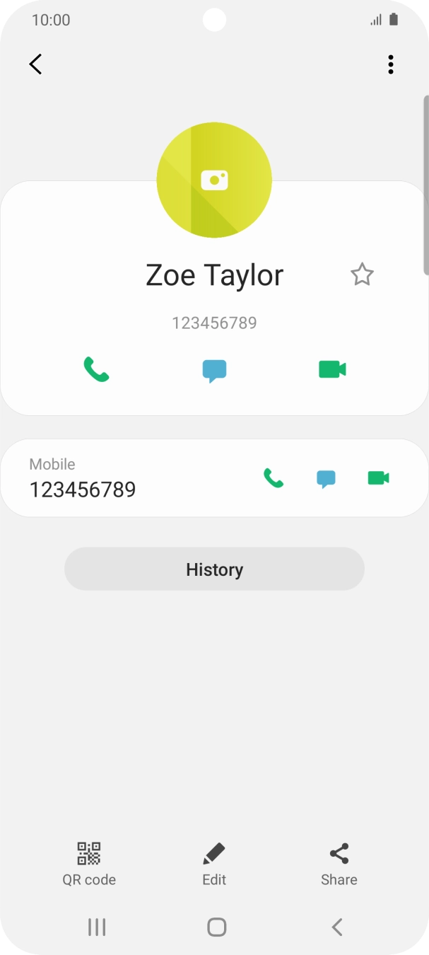 Press the Home key to return to the home screen.