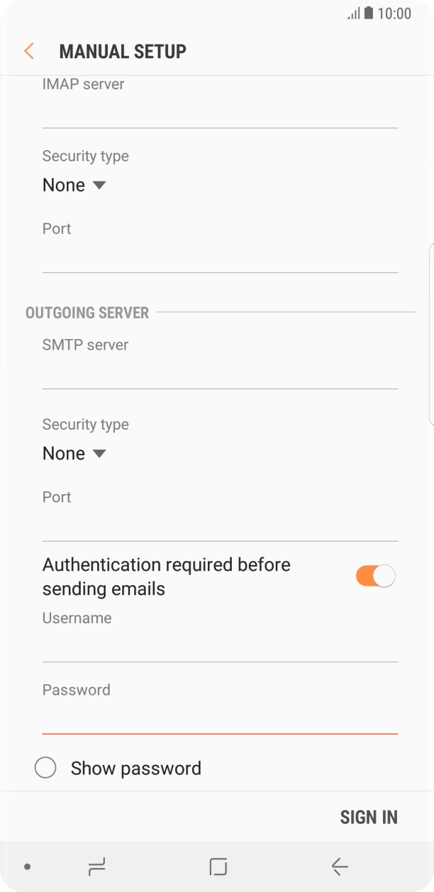 Press SIGN IN. Press SIGN IN.