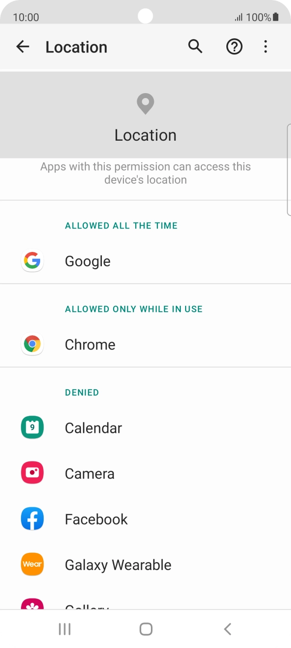 Press the required app. Press the required app.