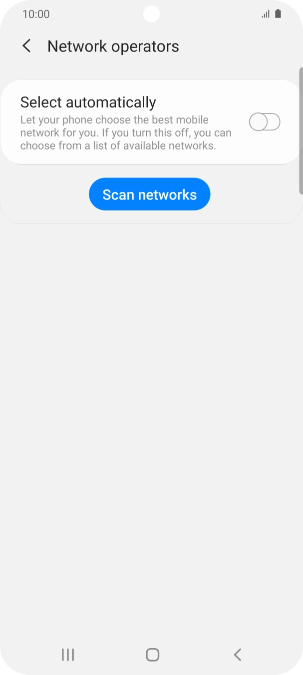 Press the indicator next to 'Select automatically' to turn on the function. Press the indicator next to 'Select automatically' to turn on the function.