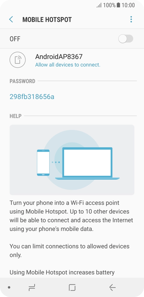 Press the menu icon. Press the menu icon.