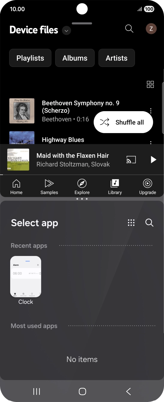 Press the second application.