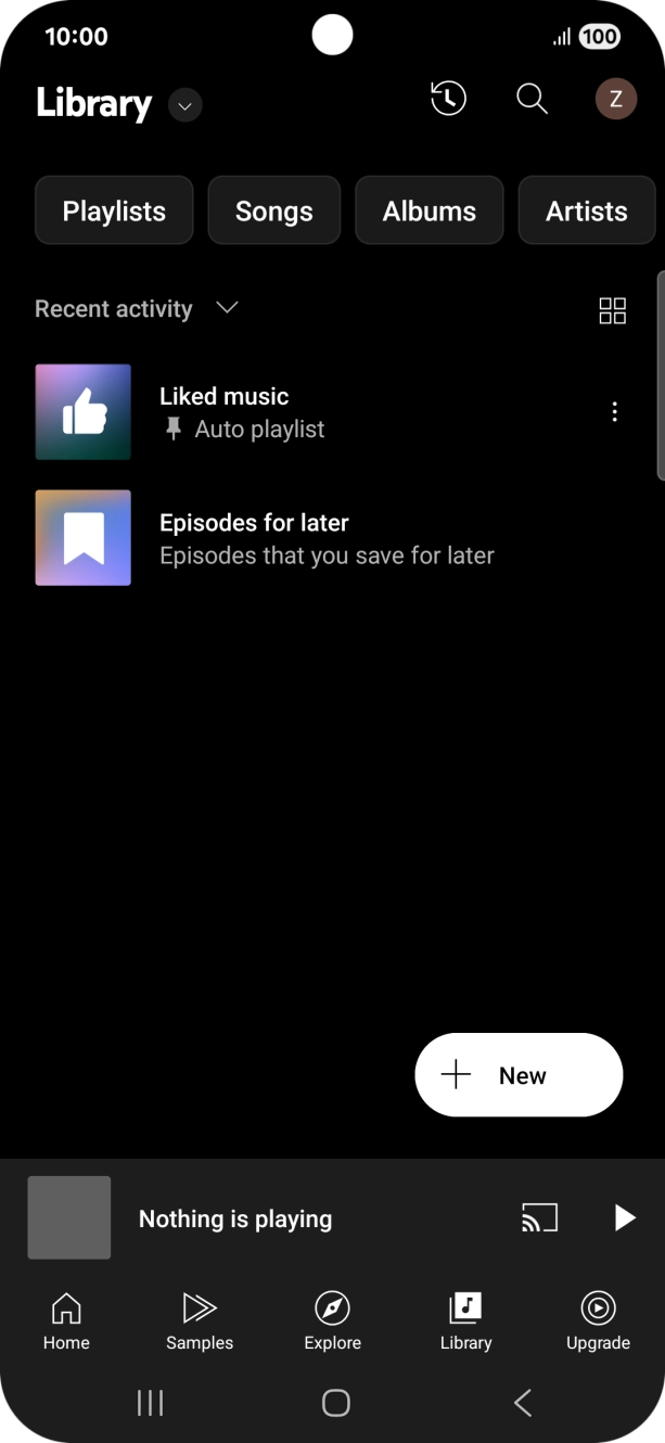 Press the drop down list.