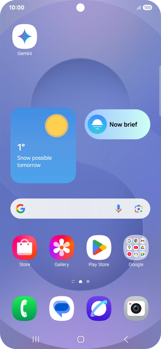 Press and hold the required app icon.