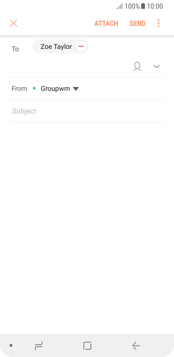 Press Subject and key in the required subject.