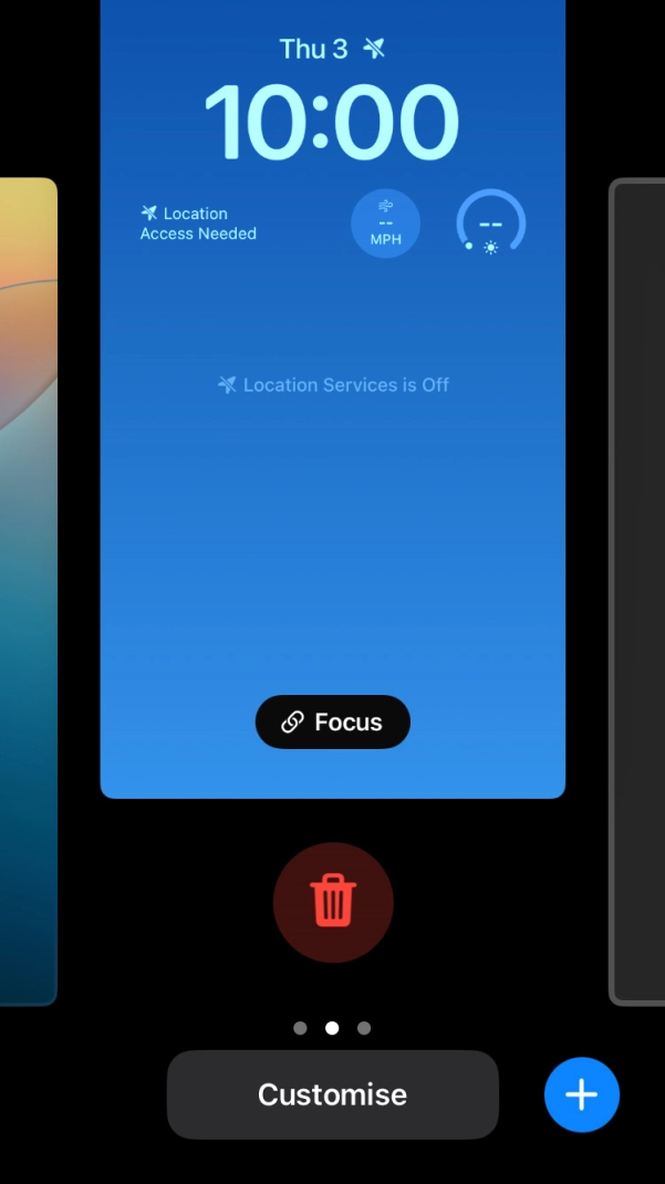 Press the delete icon.