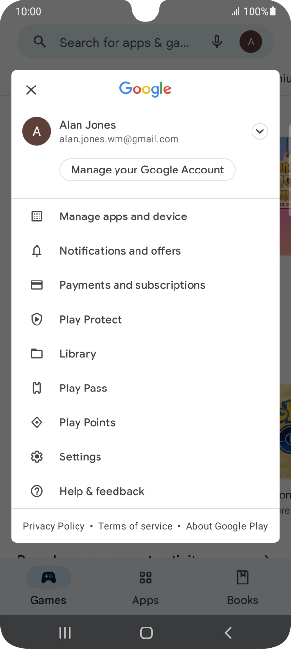 Press Settings. Press Settings.
