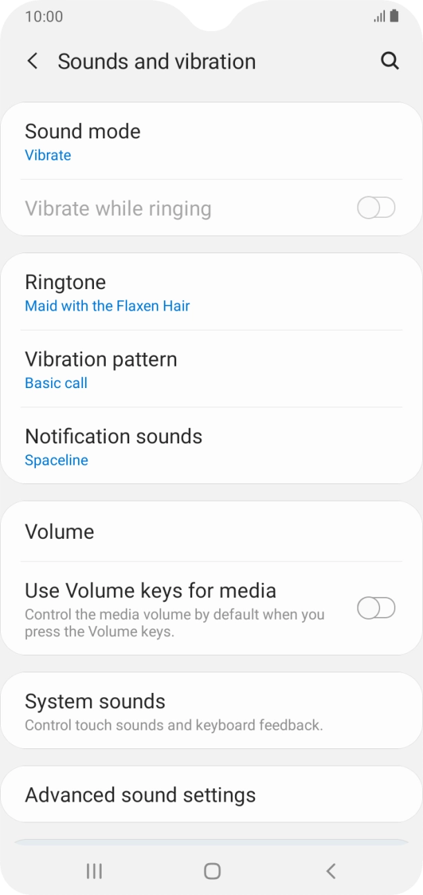 Press the Home key to return to the home screen.