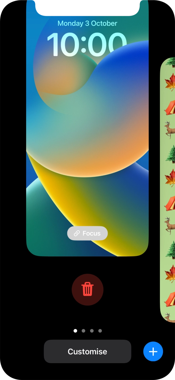Press the delete icon. Press the delete icon.