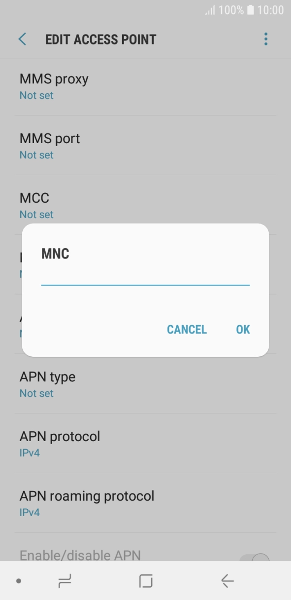 Key in 10 and press OK. Key in 10 and press OK.