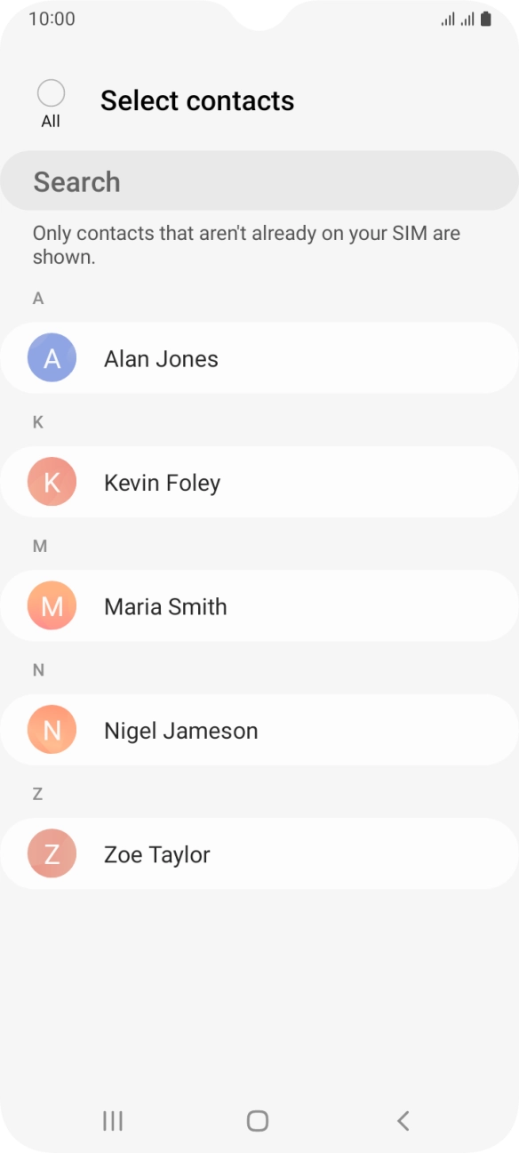 Press the field above 'All'.