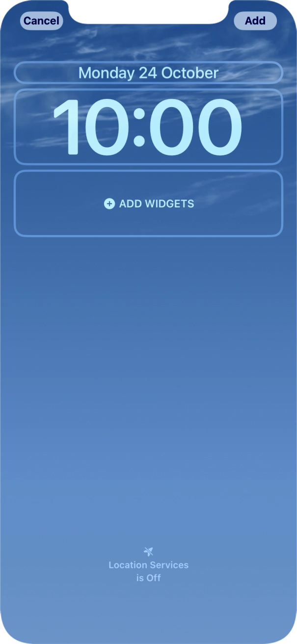 To customise the way the lock screen date is displayed, press the date widget and follow the instructions on the screen to select the required widget display mode. To customise the way the lock screen date is displayed, press the date widget and follow the instructions on the screen to select the required widget display mode.
