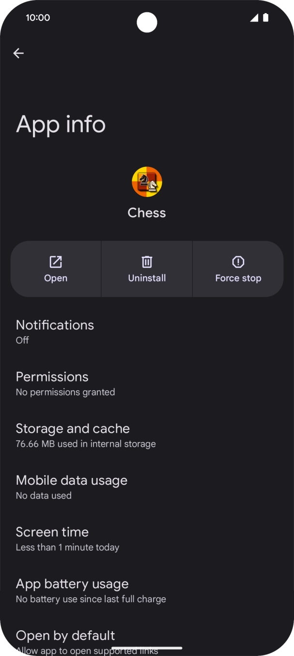 Press Storage and cache.