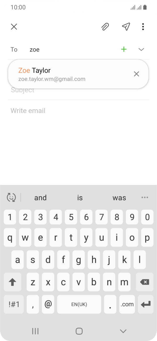 Press the required contact. Press the required contact.