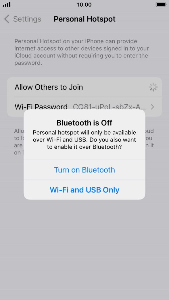 If WiFi is turned on, press Wi-Fi and USB Only. If WiFi is turned on, press Wi-Fi and USB Only.