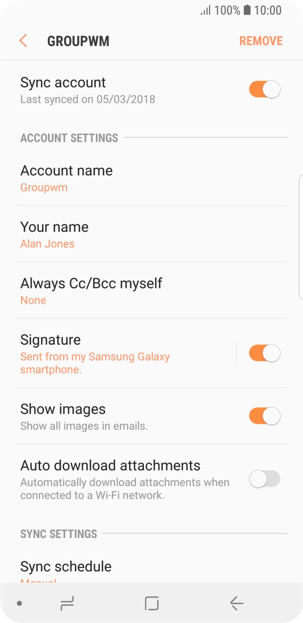 Press Account name. Press Account name.