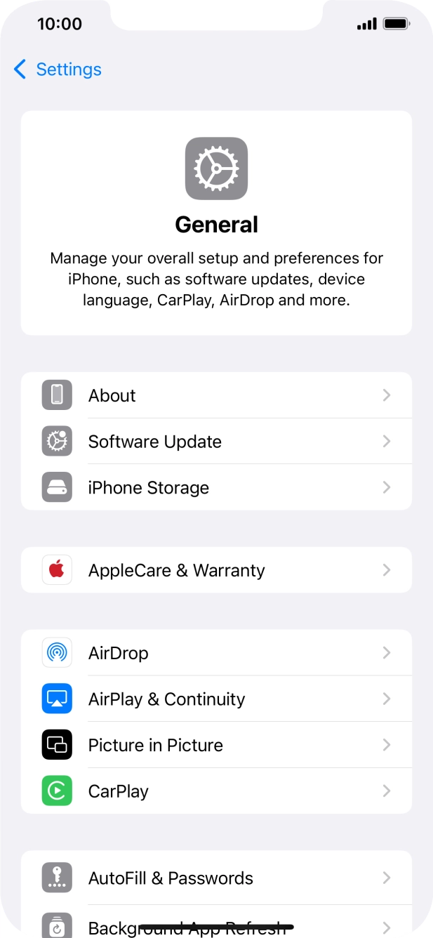 Press Software Update. If a new software version is available, it's displayed. Follow the instructions on the screen to update the phone software.