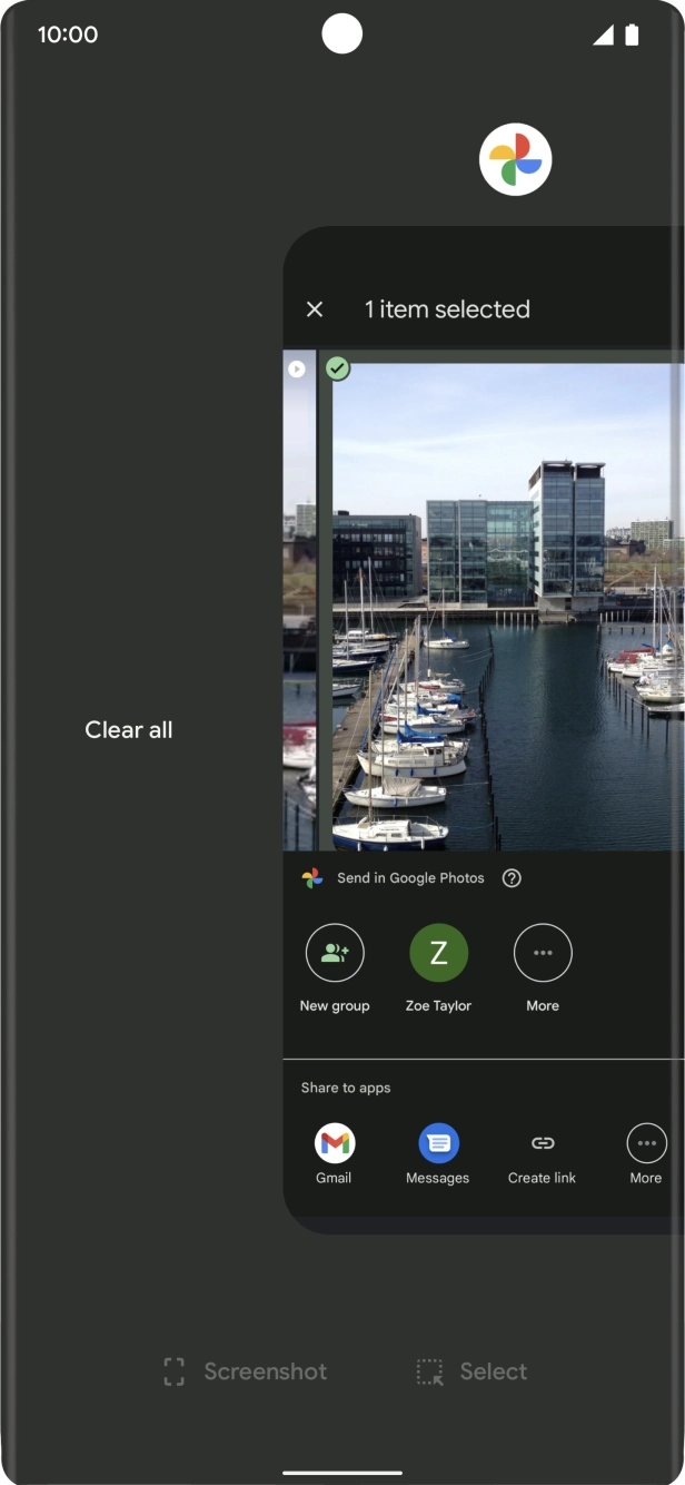 Press Clear all. Press Clear all.
