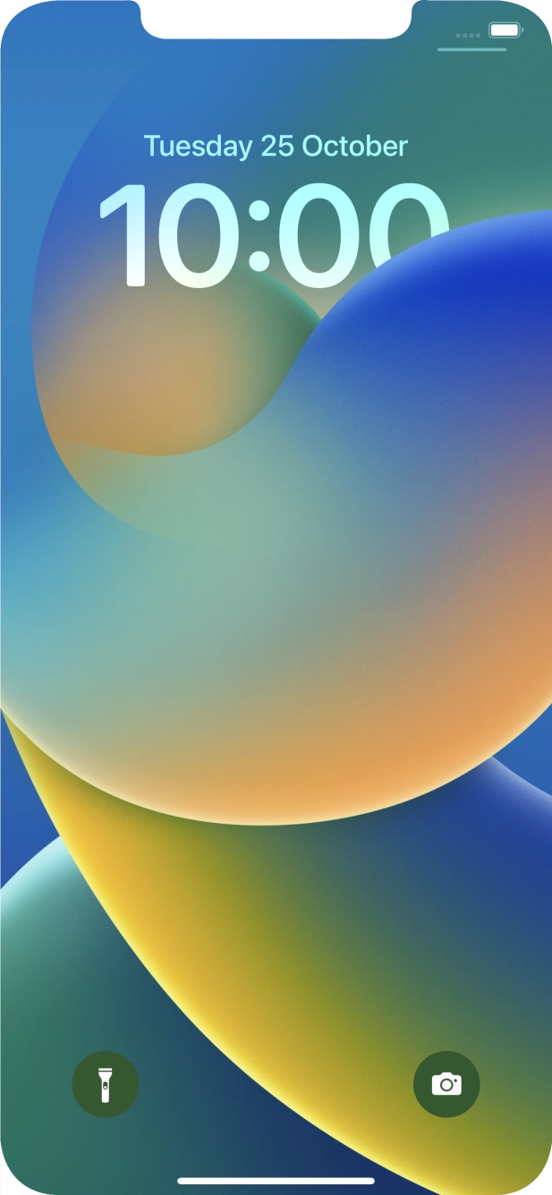 Slide your finger upwards starting from the bottom of the screen. Slide your finger upwards starting from the bottom of the screen.