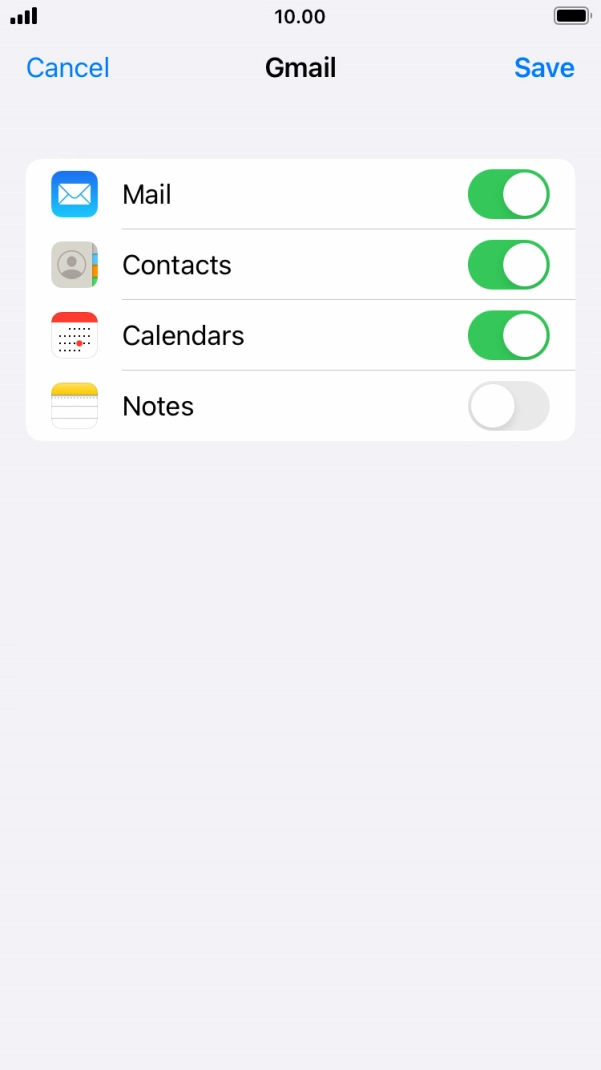 If this screen is displayed, you email account has been recognised and set up automatically. Follow the instructions on the screen to key in more information and finish setting up your phone.